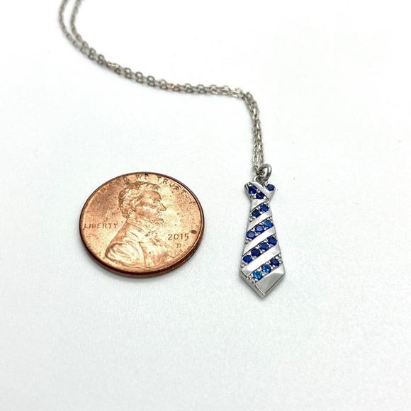 925 Harry Potter Ravenclaw Necktie Necklace - Picture 7 of 10